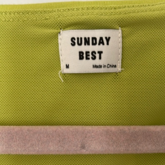 Sunday Best Green Fitted Crop Tank Top - Picture 4 of 7